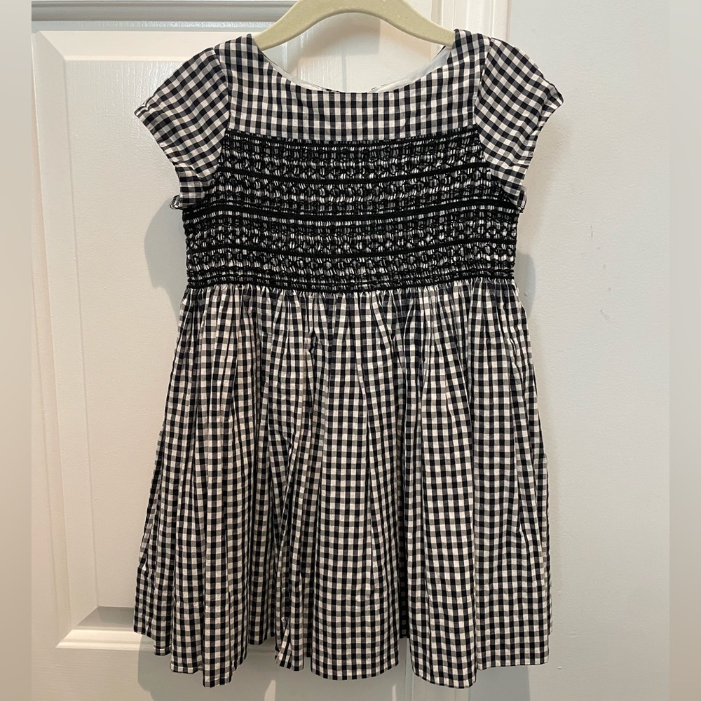Bonpoint gingham smocked dress. Size 4.